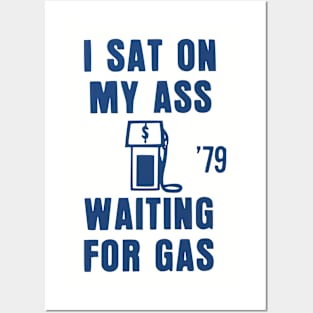 70s Gas Shortage Energy Crisis Button Posters and Art